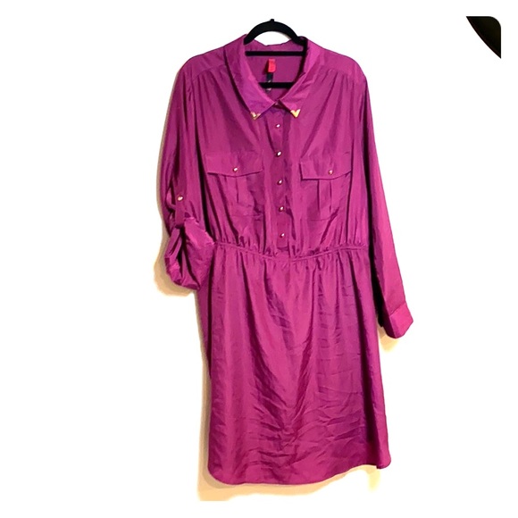 Pure Energy Dresses & Skirts - (4) Pure Energy Fuschia Shirtdress